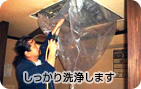 5.エアコン内部の水圧洗浄